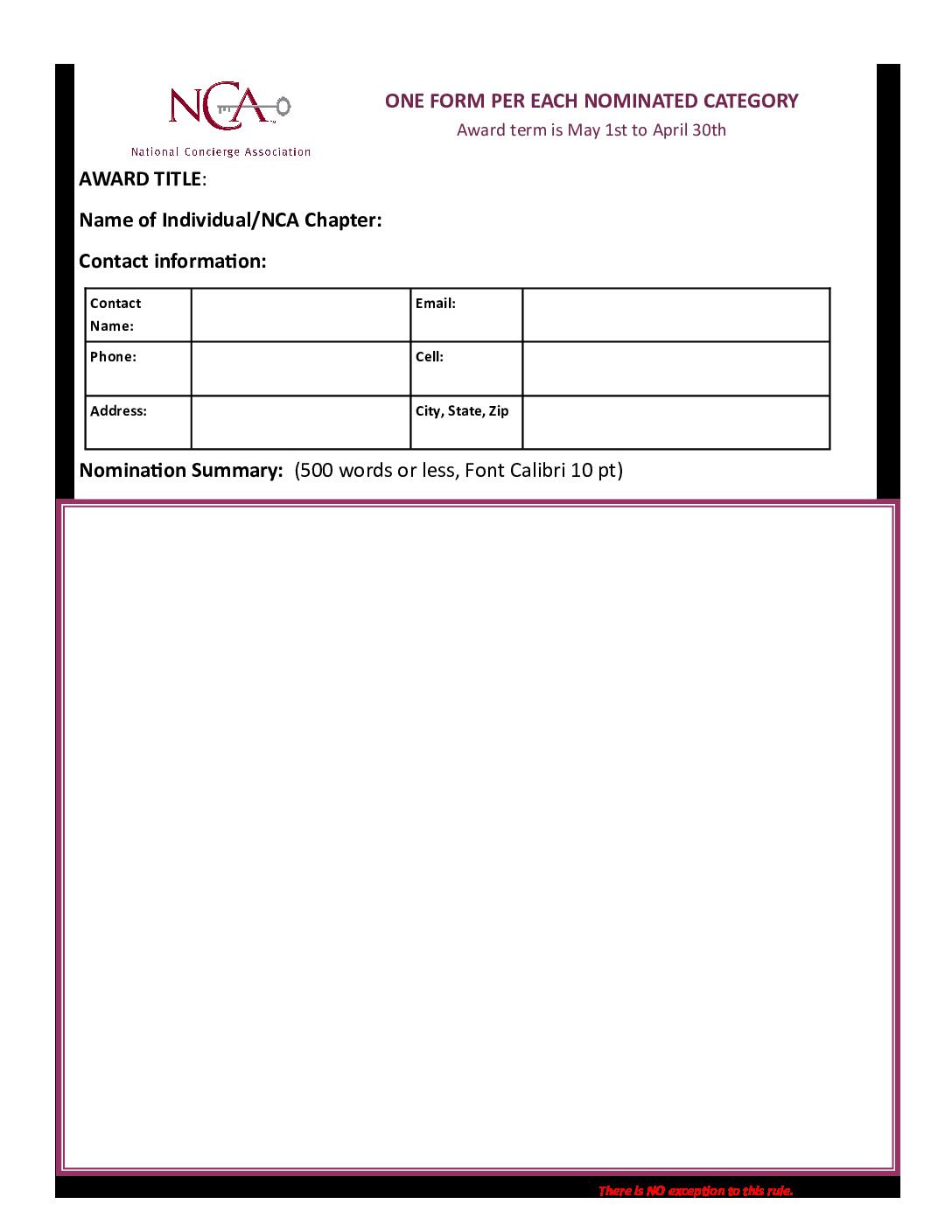 The National Concierge Association (NCA)